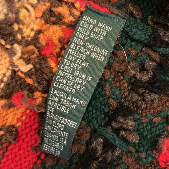 Ralph Lauren Brown Southwestern Sweater Cardigan Native Coat Aztec Camping Ranch - Picture 7 of 10